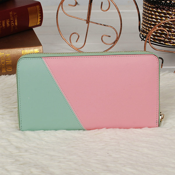 dior zippy wallet calfskin 118 green&pink